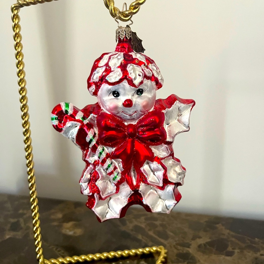 Christopher Radko EXTREMELY RARE 20th Anniversary Holly Jean white and red